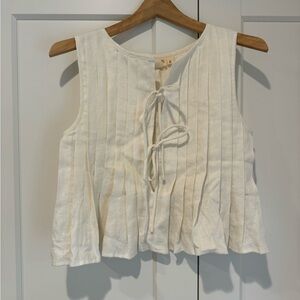 Vrg Grl Valeria Linen Tank Top AU 8 S